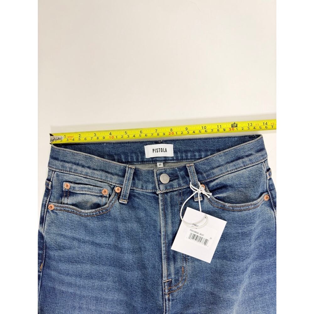 pistola Straight Leg Charlie Jeans in Medium Blue - Picture 13 of 16